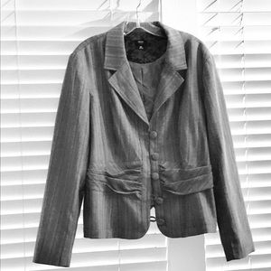 Target Mossimo Blazer grey pinstripe
